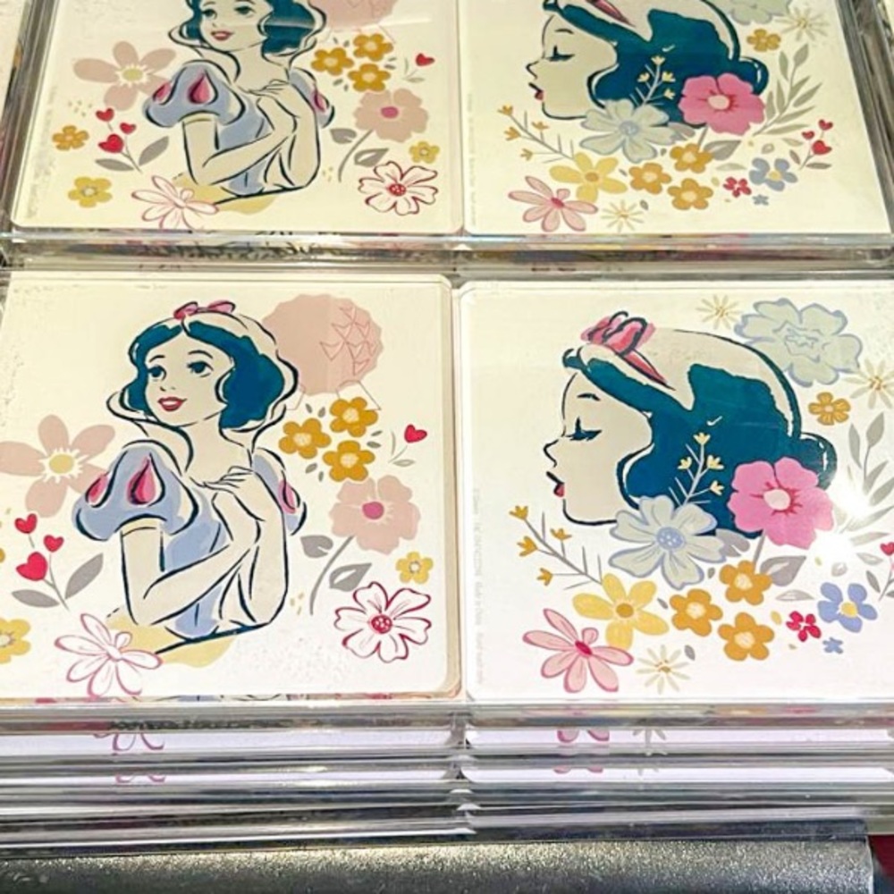 Snow White Epcot International Flower & Garden Festival 2023 Coasters – Set of 4